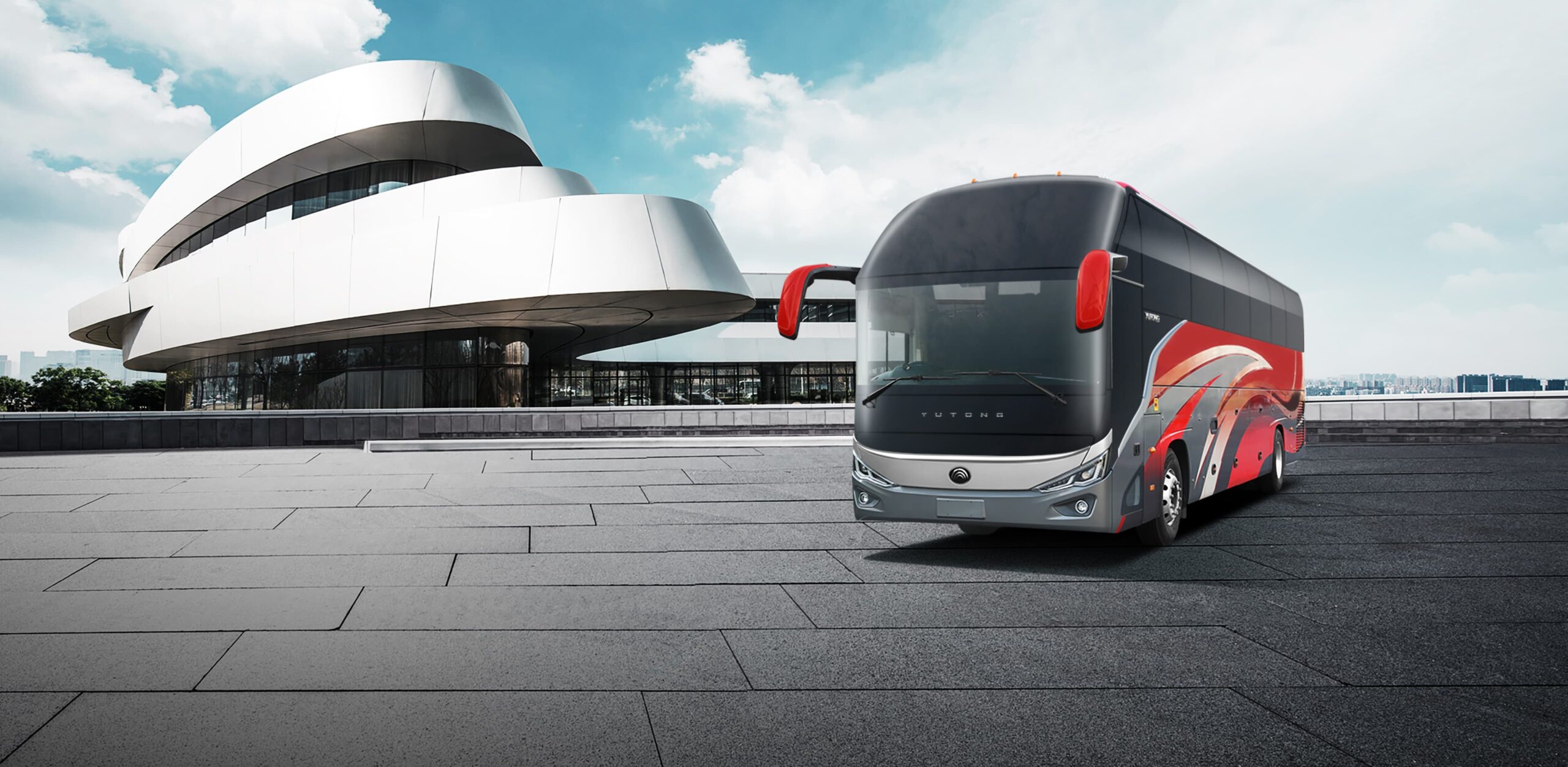 Dubai 50-seater super luxury bus rental for ultimate group travel.