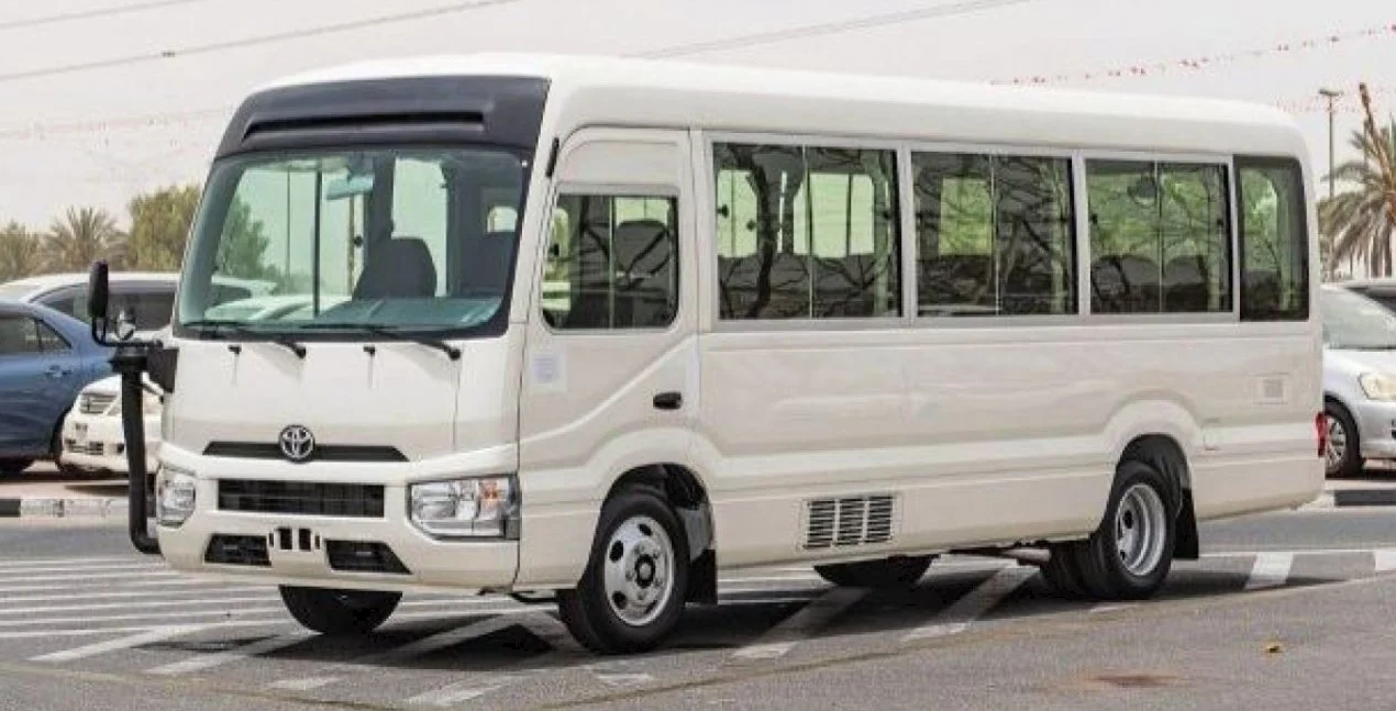 Compact and budget-friendly mini bus rentals in Dubai.