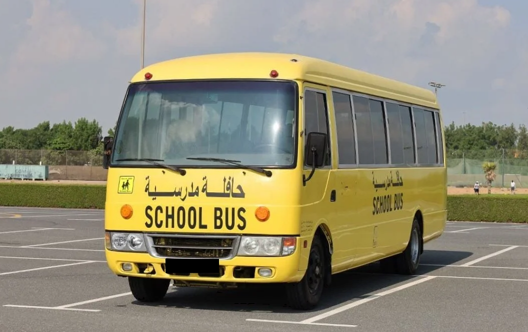 Mitsubishi ROSA school transport bus in UAE